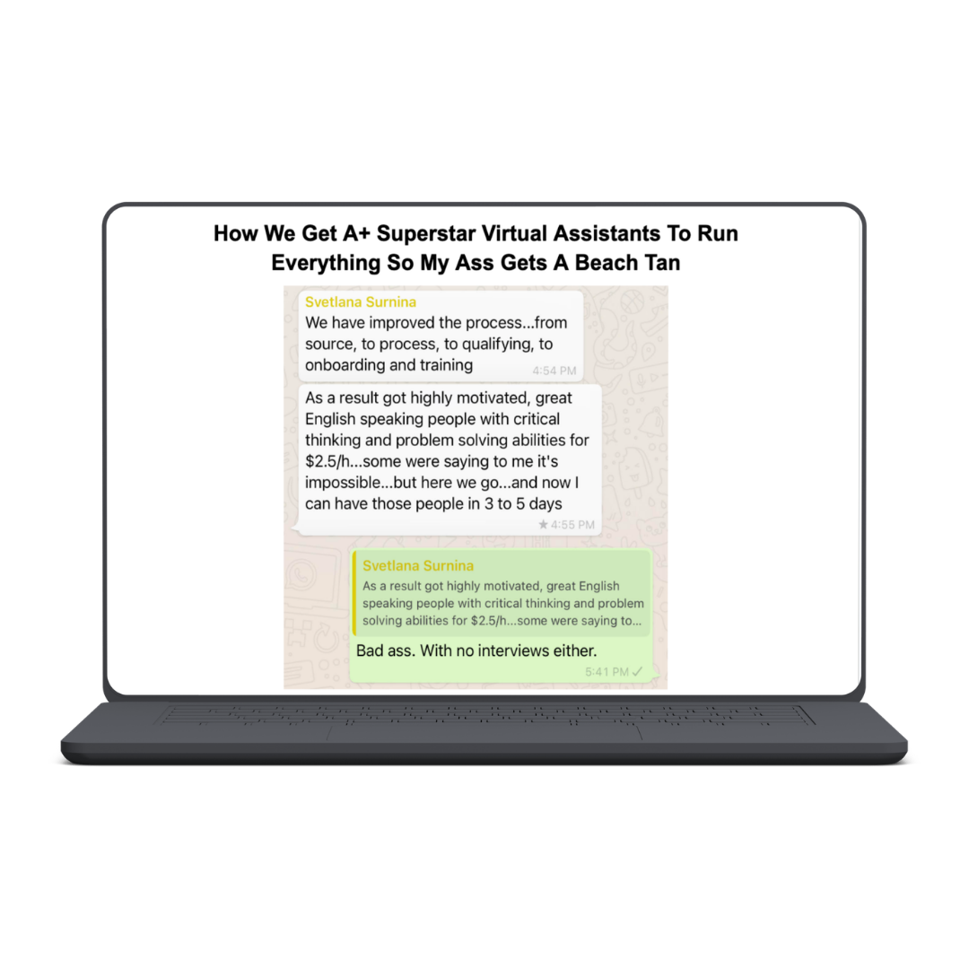 How We Get A+ Superstar Virtual Assistants To Run Everything - Frankie Fihn